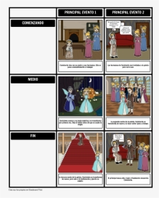 Cinderella Resumen"   Style="max-width - Cinderella Summary Storyboard, HD Png Download, Free Download