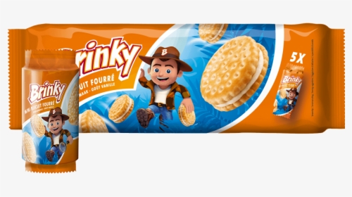 Brinky Brinky Mini Sandwich Biscuit Fourré - Biscuits Gout Vanille, HD Png Download, Free Download