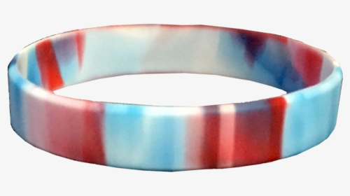 Red White And Blue Silicone Wristbands - Bangle, HD Png Download, Free Download