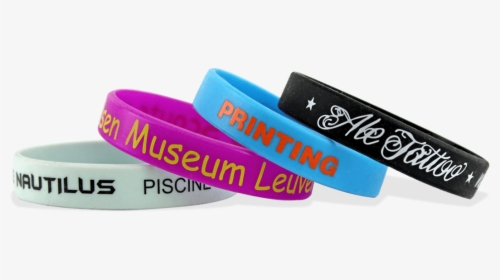 Custom Silicone Wristbands, Small Size, 1-colour Printed - Printed Wrist Band Png, Transparent Png, Free Download