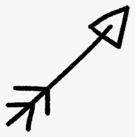 #arrow #arrowdoodle #doodle #sketch #bnw #freetoedit - Transparent Background Doodle Arrow Clipart, HD Png Download, Free Download