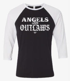 Struggle Jennings Black And White Angels And Outlaws - Long-sleeved T-shirt, HD Png Download, Free Download