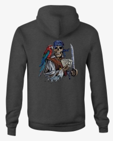 Zip Up Hoodie Pirate Skeleton Hooded Sweatshirt Thumbnail - Nra Hoodie, HD Png Download, Free Download