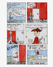 Blind Dave Delivering Booze To Ola Lawless Home But - Cartoon, HD Png Download, Free Download