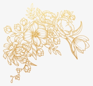 Transparent Gold Flower Png, Png Download, Free Download