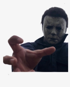 #michael #halloween #mask #face #man #grab #stand #hand - Human, HD Png Download, Free Download