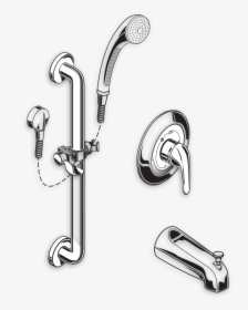 1662sg225002 Commercial Shower System With Slide Grab - American Standard 1662.223 002, HD Png Download, Free Download