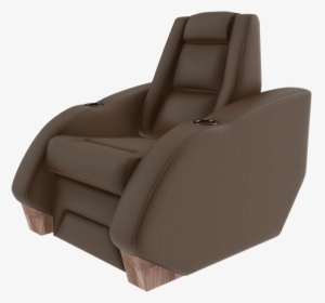 Home Theater Seats Brown Image - Sleeper Chair, HD Png Download, Free Download