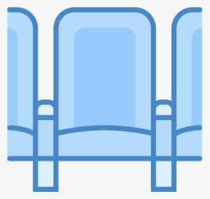 Theater Vector Theatre Seat - Blue Movie Seat Icon, HD Png Download, Free Download
