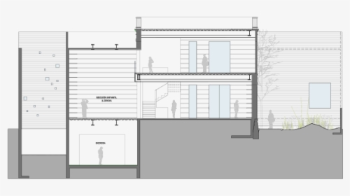 Elena Garro Cultural Center Arquitectura 911sc - Plan, HD Png Download, Free Download