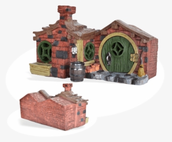 Brick Fairy House - Log Cabin, HD Png Download, Free Download