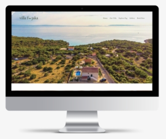 Villa Fjaka Website Mockup - Wallpaper, HD Png Download, Free Download
