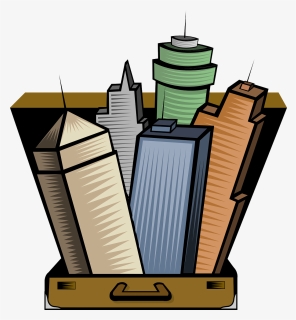 Office Building Cartoon, HD Png Download, Free Download