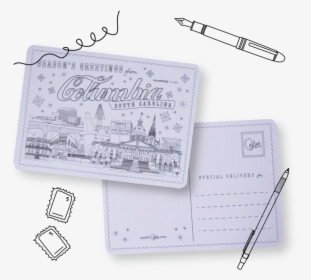 Color Postcard Columbia - Wallet, HD Png Download, Free Download