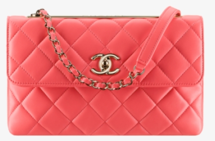 Handbag Pink Leather Tone Chanel Free Transparent Image - Shoulder Bag, HD Png Download, Free Download