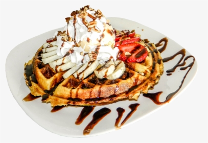 Belgian Waffle With Ice Cream Png , Png Download - Waffle With Ice Cream Png, Transparent Png, Free Download