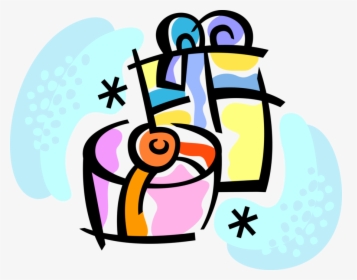 Vector Illustration Of Festive Season Christmas Presents, HD Png Download, Free Download
