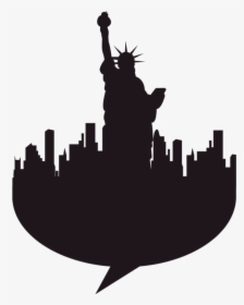 Wall Decal Manhattan Image Illustration Vector Graphics - Statue Of Liberty, HD Png Download, Free Download