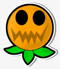 Paper Mario Tsod - Jumping Pumpkin Plant Mario, HD Png Download, Free Download