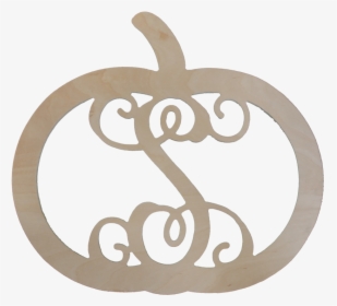 Png Black And White Library Pumpkin Monogram Clipart - Vine Monogram Letter S, Transparent Png, Free Download