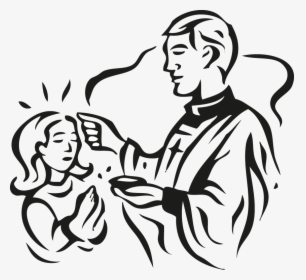 Catholic Drawing Confirmation - Sacrament Of Confirmation Drawing, HD Png Download, Free Download