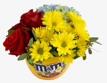 M&m Candy Dish Bouquet - Bouquet, HD Png Download, Free Download