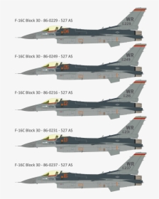 F-16 - 527 As F 16, HD Png Download, Free Download