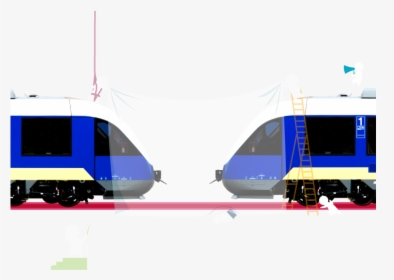 During Coupling, One Of The Two Cars Is Stationary, - Tgv, HD Png Download, Free Download