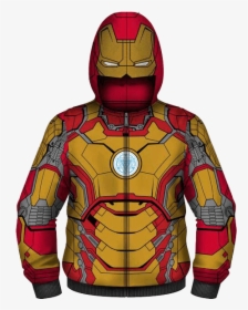 Junior Iron Man Suit Hoodie - Iron Man 3 Armor Up Shirt, HD Png Download, Free Download