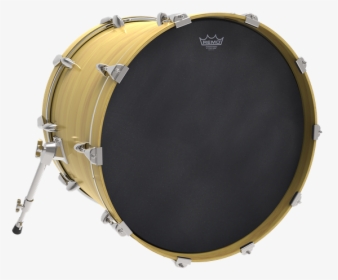 Powerstroke® P3 Black Suede™ Image - Black Bass Drum Head, HD Png Download, Free Download