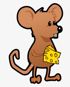 With Big Image Png - Mouse With Cheese Clip Art, Transparent Png, Free Download