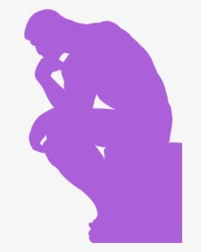 Silhouette Of The Thinker, HD Png Download, Free Download