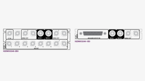 Iqdmx32 Rear Panels - Iqdmx3048 2b3, HD Png Download, Free Download