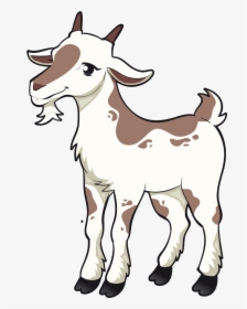 Goat Sheep Goats Head Transparent Image Clipart Free - Goat Farm Animals Clipart, HD Png Download, Free Download
