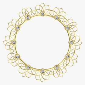 Gold Frame Round Free Picture - Picture Frame, HD Png Download, Free Download