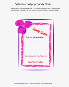 Homemade Candy Grams For Valentine's, HD Png Download, Free Download