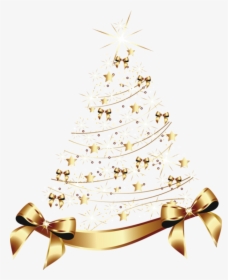 Sapin De Noel Png Hd - Transparent Gold Christmas Tree, Png Download, Free Download