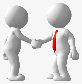 D Characters Each - 3d Man Shaking Hands, HD Png Download, Free Download