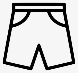 Transparent Pants Clip Art - Black And White Shorts Clipart, HD Png Download, Free Download