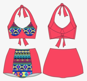 Halter Bikini Sewing Pattern, HD Png Download, Free Download