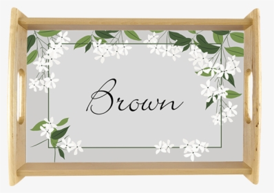 Jasmine Vine Personalized Serving Tray" title="jasmine - Picture Frame, HD Png Download, Free Download
