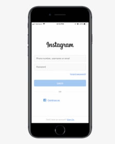 Instagram App Login Page - Reservation Confirmation Text Message, HD Png Download, Free Download