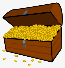 Gold Clip Art Download - Cartoon Treasure Chest Png, Transparent Png, Free Download