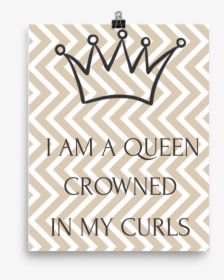 Crowned Curls Poster - Paper, HD Png Download, Free Download
