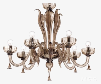 Product - Modern Murano Chandelier Brown Glass, HD Png Download, Free Download