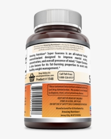 Amazing Formulas Super Guarana 1200 Mg 120 Tablets - Boswellia Extract Dietary Supplement, HD Png Download, Free Download