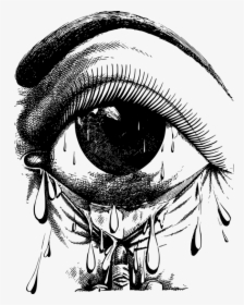 Collection Of Free Sadness Drawing Tear Download On - Crying Eye Png, Transparent Png, Free Download