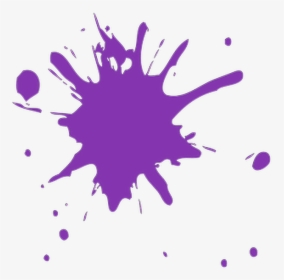 Transparent Purple Paint Splatter Png - Purple Paint Splatter Transparent, Png Download, Free Download