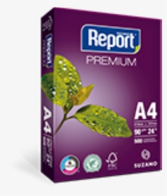 Papel Sulfite Suzano Report Premium A4 90 G Branco - Resma De Papel A4, HD Png Download, Free Download