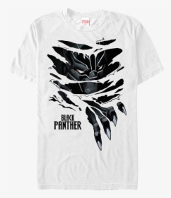 Ripped Black Panther T-shirt - Panther Claw Ripping Shirt, HD Png Download, Free Download